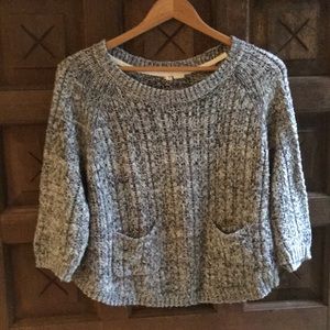 Anthropology/Moth slightly cropped boxy sweater.